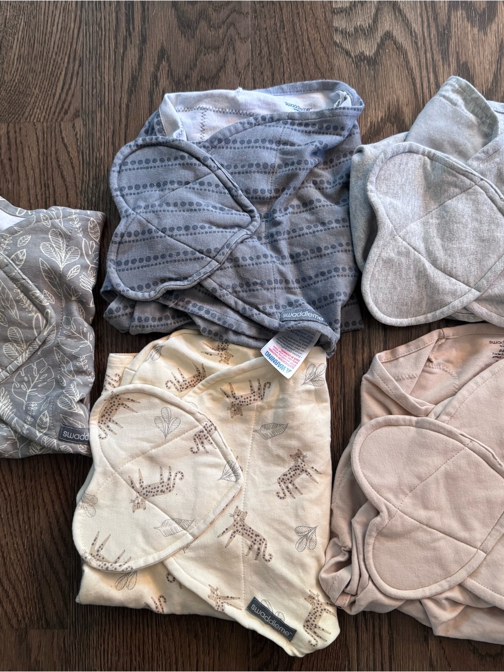 5 Pack 0-3 Months SwaddleMe Baby Wraps - Like New!